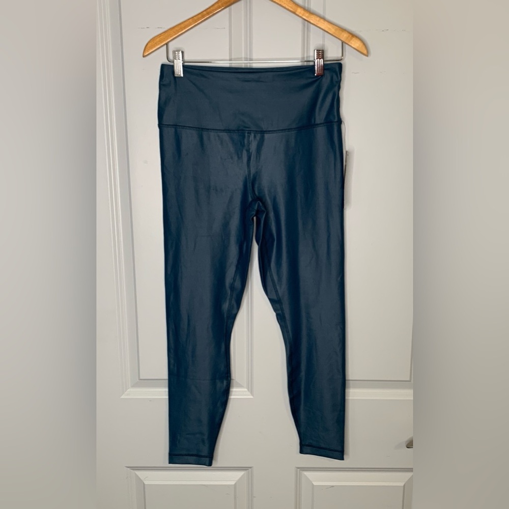 90 Degree by Reflex High Waist Faux Leather Leggings Size M NWT